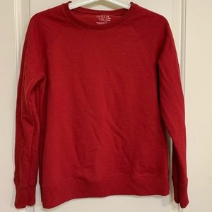 Red Sweatshirt Pullover